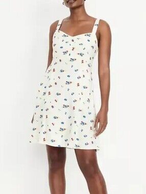 old navy women's sleeveless button-front mini dress Sleeveless Button-Front Mini Dress